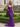 V-Neck Ruched Lace Up Long Mermaid Prom Dress in Purple