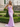 V-Neck Ruched Lace Up Long Mermaid Prom Dress in Lilac