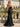 Sparkly Crystal Bodice Long Mermaid Prom Dress With Split in Black