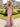 Sparkly Crystal Bodice Long Mermaid Prom Dress With Split in Pink