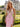 Sparkly Crystal Bodice Long Mermaid Prom Dress With Split in Pink
