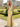 Sparkly Crystal Bodice Long Mermaid Prom Dress With Split in Yellow