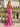Sparkly Crystal Bodice Long Mermaid Prom Dress With Split in Hot Pink