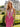 Sparkly Crystal Bodice Long Mermaid Prom Dress With Split in Hot Pink