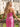 Sparkly Crystal Bodice Long Mermaid Prom Dress With Split in Hot Pink