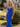 V-Neck Hot Fix Backless Lace Up Long Mermaid Prom Dress in Royal Blue