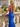V-Neck Hot Fix Backless Lace Up Long Mermaid Prom Dress in Royal Blue