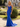 V-Neck Hot Fix Backless Lace Up Long Mermaid Prom Dress in Royal Blue