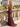 V-Neck Hot Fix Backless Lace Up Long Mermaid Prom Dress in Burgundy