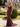 V-Neck Hot Fix Backless Lace Up Long Mermaid Prom Dress in Burgundy