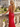 V-Neck Hot Fix Backless Lace Up Long Mermaid Prom Dress in Red