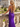 V-Neck Hot Fix Backless Lace Up Long Mermaid Prom Dress in Purple