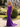 V-Neck Hot Fix Backless Lace Up Long Mermaid Prom Dress in Purple