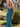 V-Neck Hot Fix Backless Lace Up Long Mermaid Prom Dress in Teal