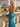 V-Neck Hot Fix Backless Lace Up Long Mermaid Prom Dress in Teal