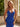 V-Neck Hot Fix Backless Lace Up Long Mermaid Prom Dress in Royal Blue