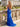V-Neck Hot Fix Backless Lace Up Long Mermaid Prom Dress in Royal Blue