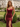 V-Neck Hot Fix Ruched Lace Up Long Mermaid Prom Dress With Split in Burgundy