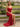 V-Neck Hot Fix Ruched Lace Up Long Mermaid Prom Dress With Split in Red