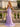 V-Neck Appliques Illusion Bodice Lace Up Long Mermaid Prom Dress With Split in Lavender