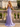 V-Neck Appliques Illusion Bodice Lace Up Long Mermaid Prom Dress With Split in Lavender
