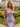 V-Neck Appliques Illusion Bodice Lace Up Long Mermaid Prom Dress With Split in Lavender