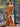 Cut Front Strapless Mermaid Long Prom Dress - Burnt Orange