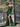 Cut Front Strapless Mermaid Long Prom Dress - Emerald Green