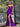 Cut Front Strapless Mermaid Long Prom Dress - Purple