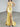 Hand Beading Bodice Crystal Mermaid Prom Dress - Yellow