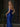 Crystal Cut Front Strapless Mermaid Long Prom Dress - Royal Blue