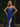 Crystal Cut Front Strapless Mermaid Long Prom Dress - Royal Blue