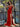 Crystal Cut Front Strapless Mermaid Long Prom Dress - Red