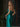 Crystal Cut Front Strapless Mermaid Long Prom Dress - Turquoise