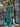 Crystal Cut Front Strapless Mermaid Long Prom Dress - Turquoise