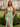 Sweetheart Sparkly Hot Fix Bodice Lace Up Long Mermaid Prom Dress With Split in Sage Green