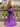 Sweetheart Sparkly Hot Fix Bodice Lace Up Long Mermaid Prom Dress With Split in Purple