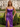 Sweetheart Sparkly Hot Fix Bodice Lace Up Long Mermaid Prom Dress With Split in Purple