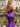 Sweetheart Sparkly Hot Fix Bodice Lace Up Long Mermaid Prom Dress With Split in Purple
