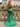 Sweetheart Sparkly Hot Fix Bodice Lace Up Long Mermaid Prom Dress With Split in Emerald Green