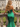 Sweetheart Sparkly Hot Fix Bodice Lace Up Long Mermaid Prom Dress With Split in Emerald Green