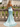 Sweetheart Sparkly Hot Fix Bodice Lace Up Long Mermaid Prom Dress With Split in Sky Blue