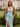 Sweetheart Sparkly Hot Fix Bodice Lace Up Long Mermaid Prom Dress With Split in Sky Blue