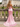 Sweetheart Sparkly Hot Fix Bodice Lace Up Long Mermaid Prom Dress With Split in Pink