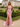 Sweetheart Sparkly Hot Fix Bodice Lace Up Long Mermaid Prom Dress With Split in Pink