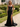 Sweetheart Sparkly Hot Fix Cut Front Zipped Long Mermaid Prom Dress With Split in Black