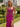 Sweetheart Sparkly Hot Fix Cut Front Zipped Long Mermaid Prom Dress With Split in Fuchsia