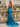 Sweetheart Sparkly Hot Fix Cut Front Zipped Long Mermaid Prom Dress With Split in Teal