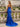 Sweetheart Sparkly Hot Fix Cut Front Zipped Long Mermaid Prom Dress With Split in Royal Blue