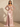 Long Sleeves Sparkly Bodice Backless Long Evening Dress With Drop in Blush Pink